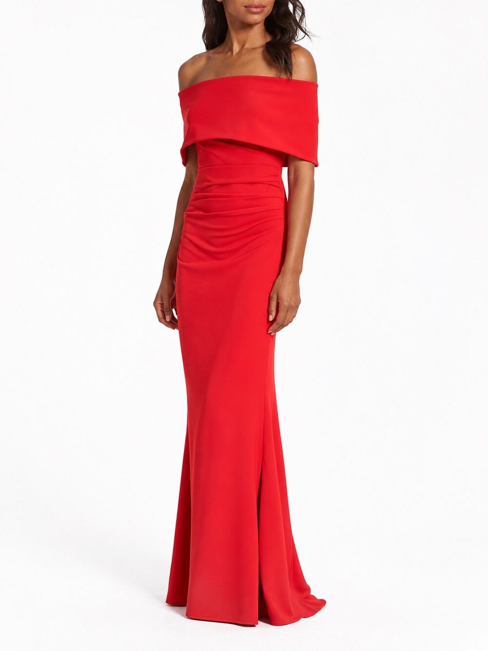 Vince Camuto Holiday Party Dress Red Off Shoulder Maxi 16P Christmas Wedding